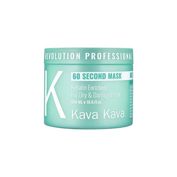 מסכת 60 שניות ללא מלחים לשיער חלק 550 מ"ל - KAVA KAVA