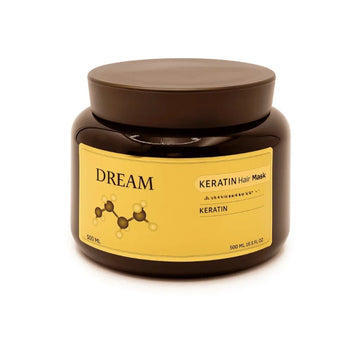 מסכת קרטין ללא מלחים לשיער יבש 500 מ”ל – DREAM
